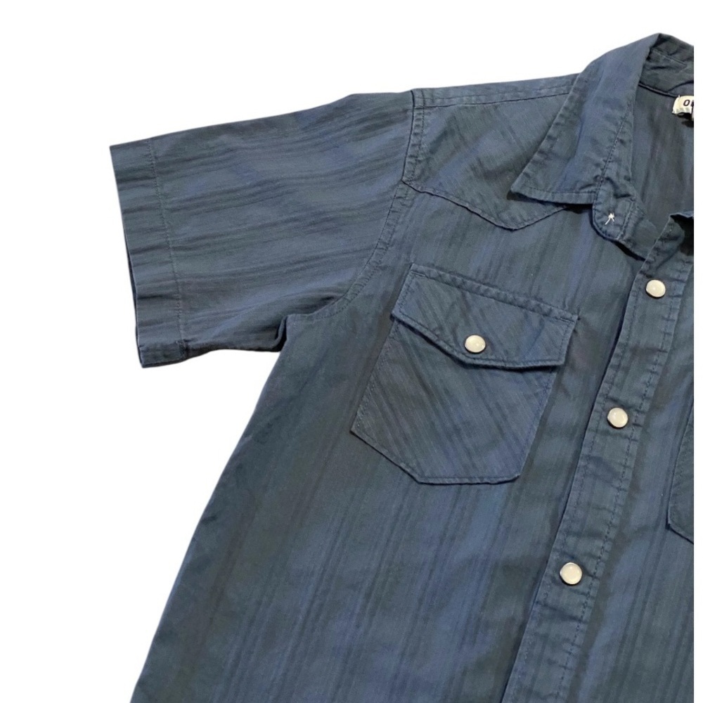 Old Navy Boys Shirts Size 10 Lot of 2 Western Pearl Snap Plaid Short Sleeve - Picture 11 of 15